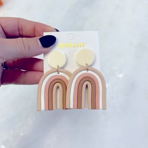 Retro rainbow earrings